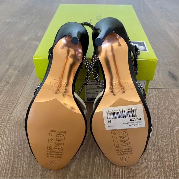 NIB Ted Baker “Theanaa” Snakeskin Strappy Sandals - Picture 6 of 7